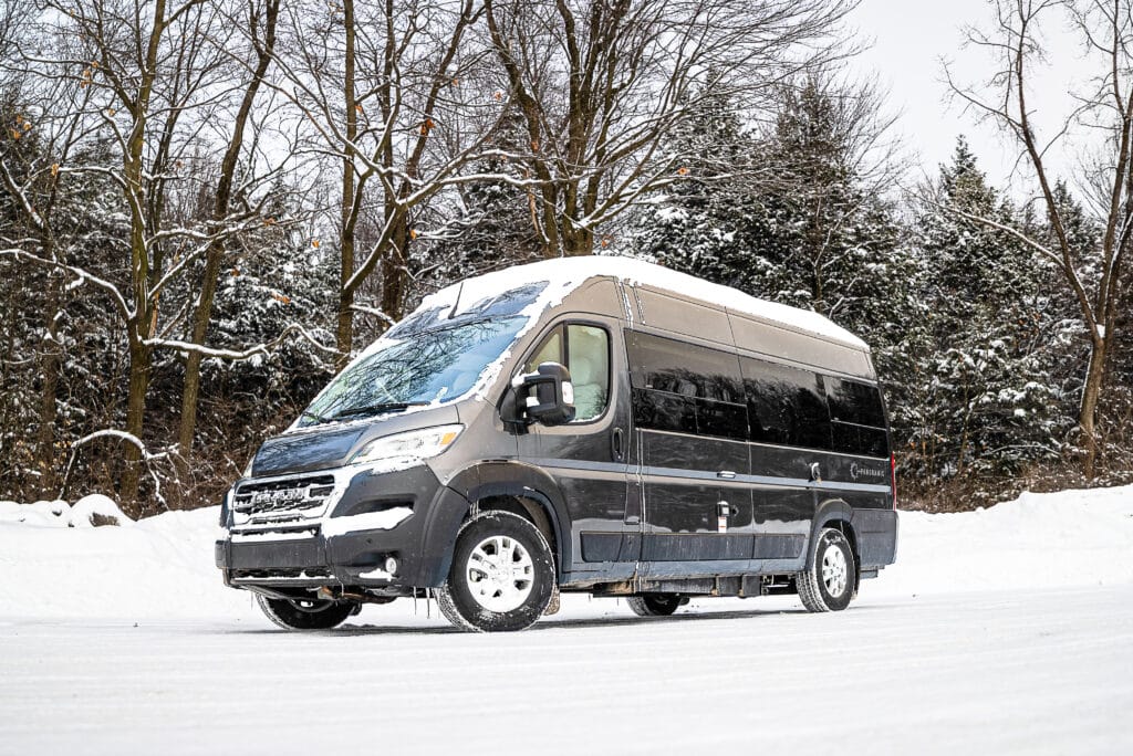 Panoramic, RV, VR, hiver, winter