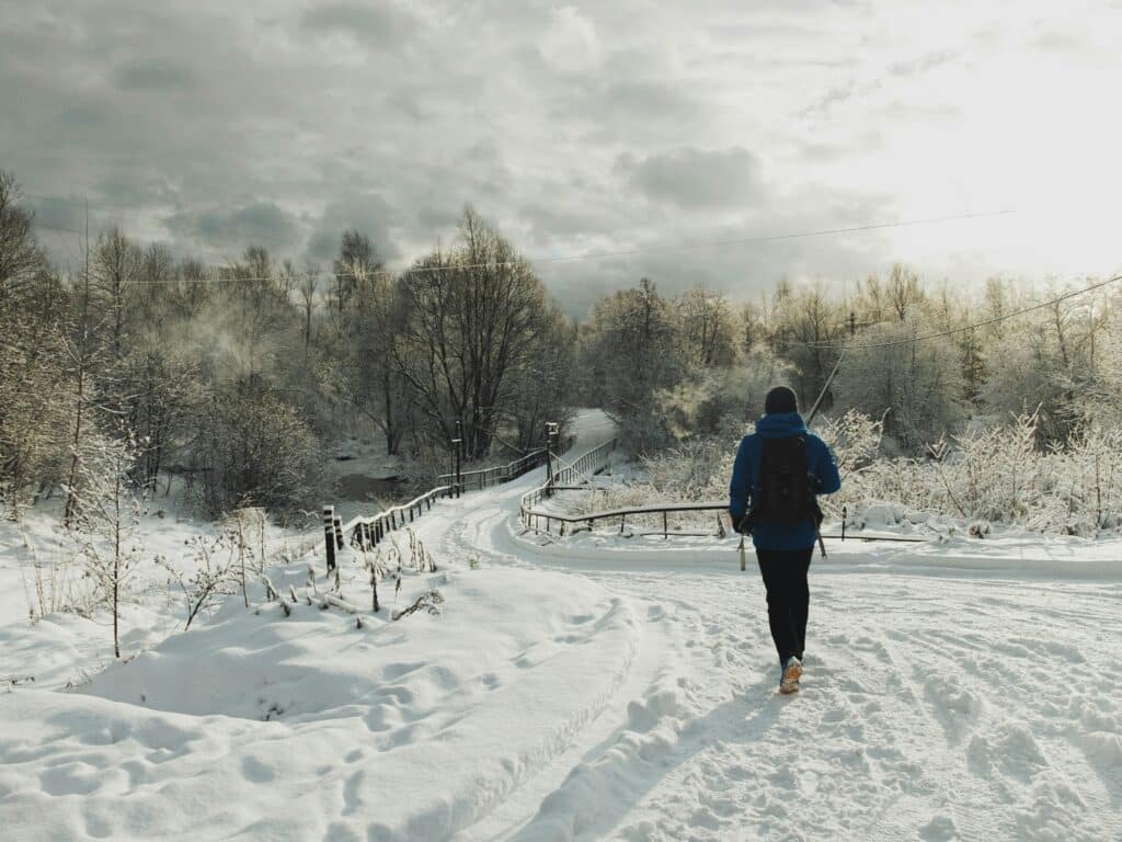 photo, blog, marche, neige