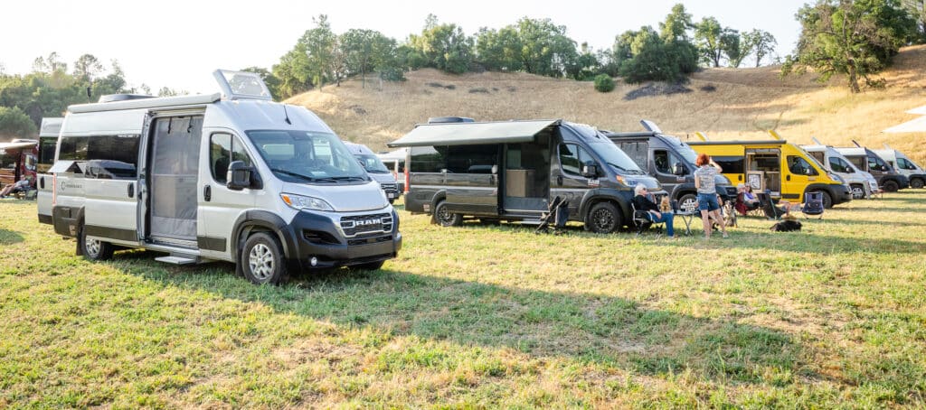 Panoramic RV, Class B, RAM, ProMaster, gathering, California