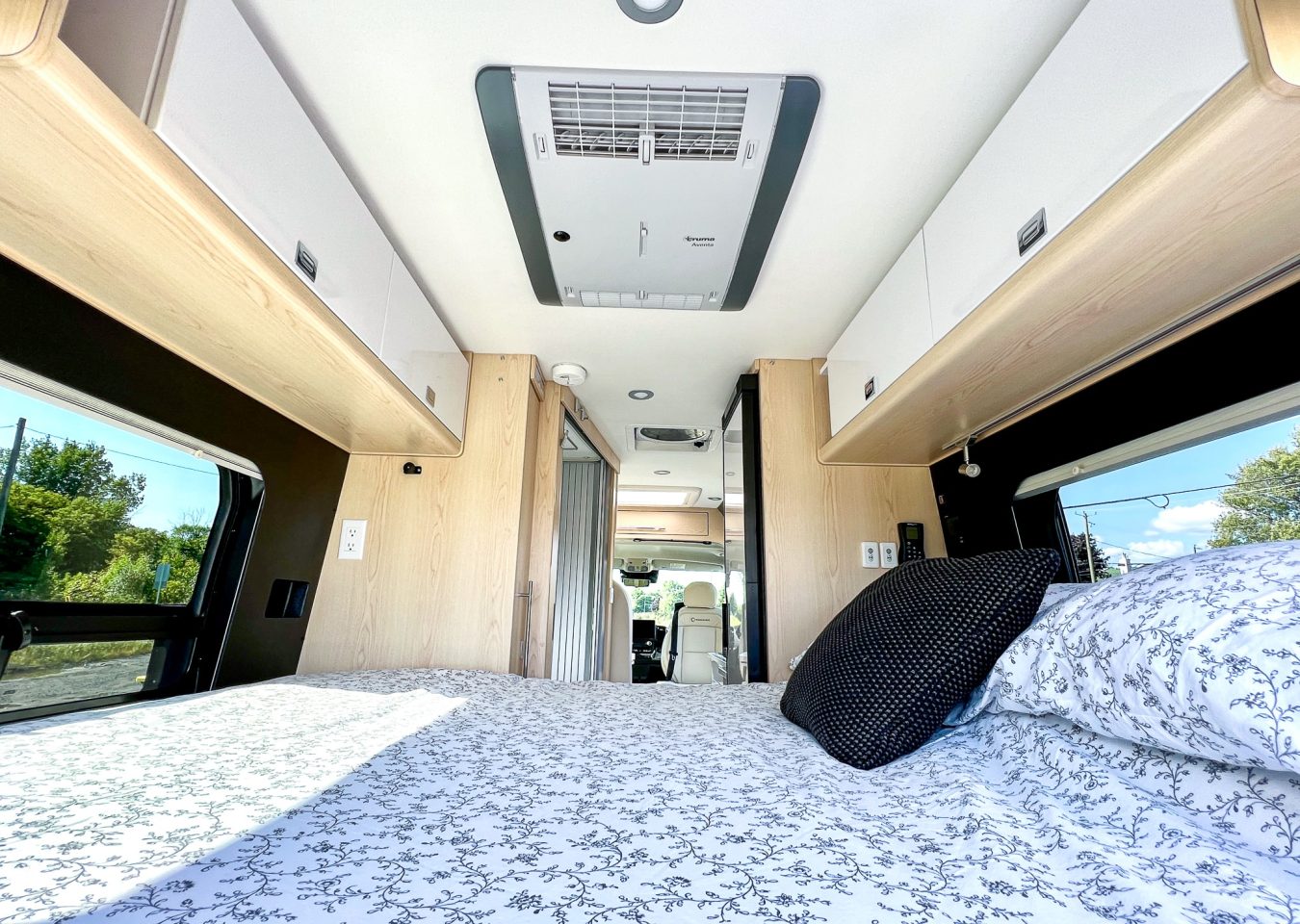 Panoramic, Classique, VR, RV, lit, chambre, intérieur