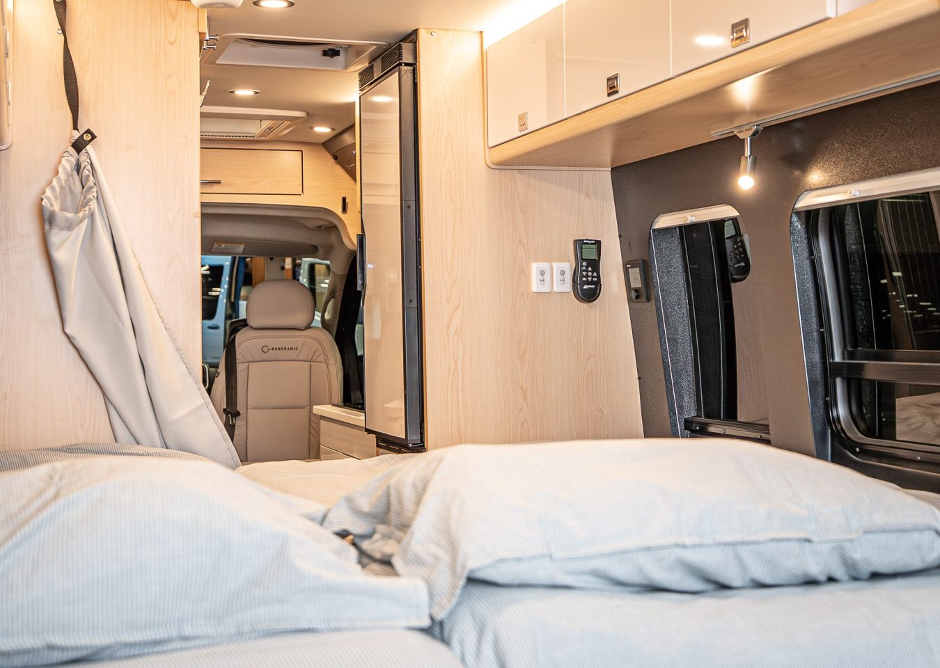 Panoramic GL, chambre, bedroom, RAM, ProMaster, back, interior, VR, RV, Class B