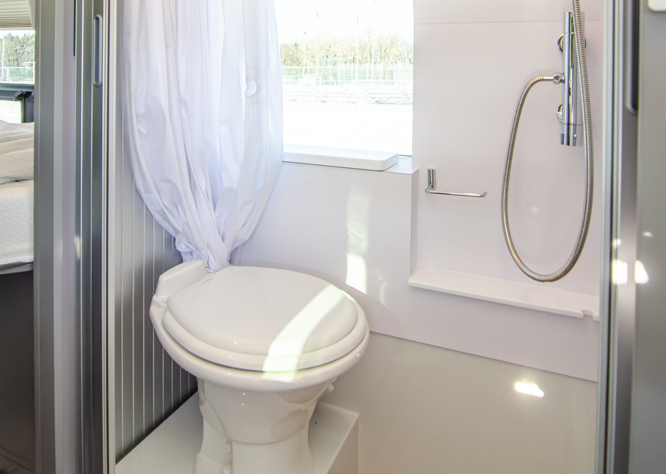 Perspective, Ford, Transit, VR, RV, intérieur, toilette